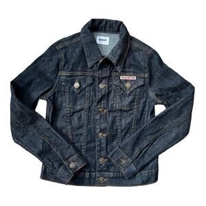 Hudson Denim Jean Jacket Dark Wash Girl's Size Small EUC